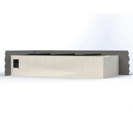 2-Wall Modular In-Plant Office, 8 ft H, 40 ft W, 20 ft D, White MPN:VK1DW-WCM 20'X40' 2-WALL