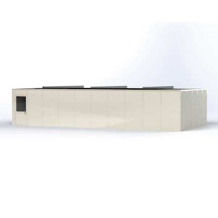 4-Wall Modular In-Plant Office, 8 ft H, 40 ft W, 20 ft D, White MPN:VK1DW-WCM 20'X40' 4-WALL