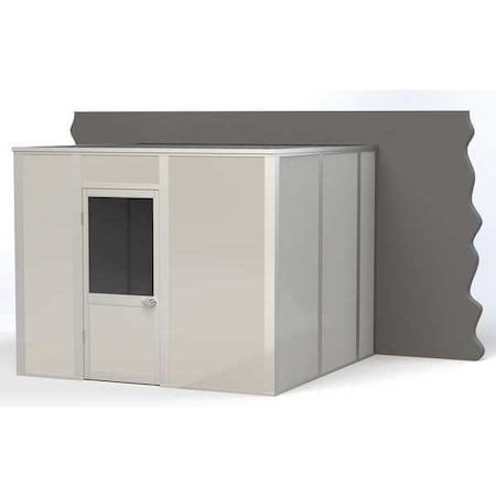 3-Wall Modular In-Plant Office, 8 ft H, 10 ft W, 10 ft D, Gray MPN:VK1STL 10'x10' 3-Wall