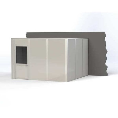 3-Wall Modular In-Plant Office, 8 ft H, 12 ft W, 12 ft D, Gray MPN:VK1STL 12'x12' 3-Wall
