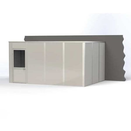 3-Wall Modular In-Plant Office, 8 ft H, 16 ft W, 12 ft D, Gray MPN:VK1STL 12'x16' 3-Wall