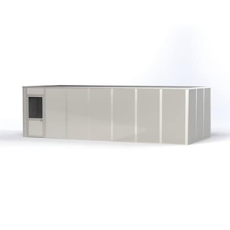 4-Wall Modular In-Plant Office, 8 ft H, 28 ft W, 12 ft D, Gray MPN:VK1STL 12'X28' 4-WALL