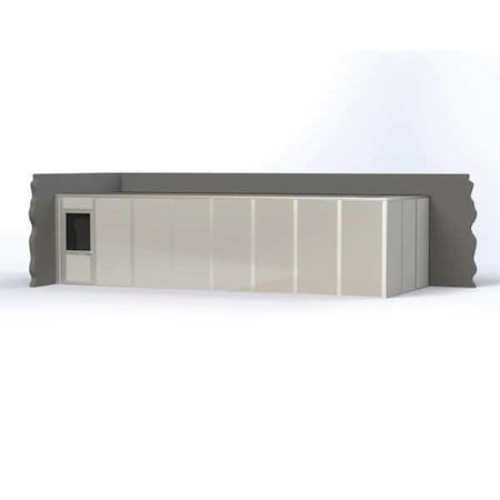 2-Wall Modular In-Plant Office, 8 ft H, 32 ft W, 12 ft D, Gray MPN:VK1STL 12'X32' 2-WALL