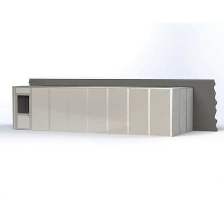 3-Wall Modular In-Plant Office, 8 ft H, 32 ft W, 12 ft D, Gray MPN:VK1STL 12'X32' 3-WALL