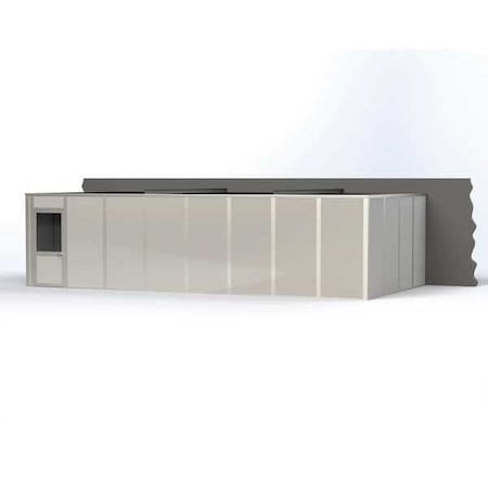 3-Wall Modular In-Plant Office, 8 ft H, 32 ft W, 16 ft D, Gray MPN:VK1STL 16'X32' 3-WALL