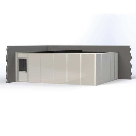 2-Wall Modular In-Plant Office, 8 ft H, 24 ft W, 20 ft D, Gray MPN:VK1STL 20'X24' 2-WALL