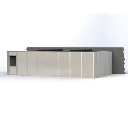 3-Wall Modular In-Plant Office, 8 ft H, 32 ft W, 20 ft D, Gray MPN:VK1STL 20'X32' 3-WALL