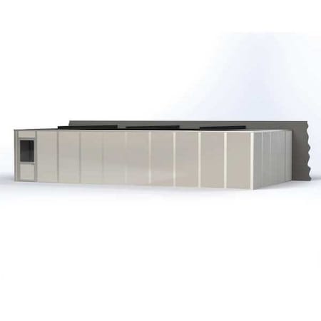 3-Wall Modular In-Plant Office, 8 ft H, 40 ft W, 20 ft D, Gray MPN:VK1STL 20'X40' 3-WALL