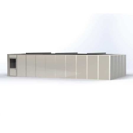 4-Wall Modular In-Plant Office, 8 ft H, 40 ft W, 20 ft D, Gray MPN:VK1STL 20'X40' 4-WALL