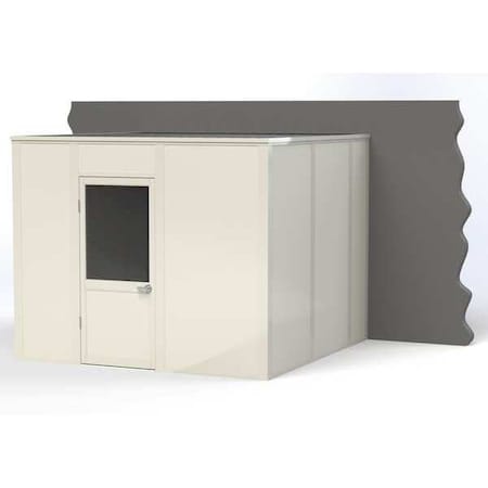 3-Wall Modular In-Plant Office, 8 ft H, 10 ft W, 10 ft D, White MPN:VK1STL-WCM 10'x10' 3-Wall