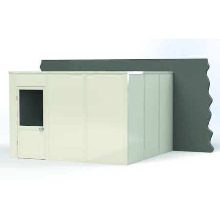 3-Wall Modular In-Plant Office, 8 ft H, 12 ft W, 12 ft D, White MPN:VK1STL-WCM 12'x12' 3-Wall
