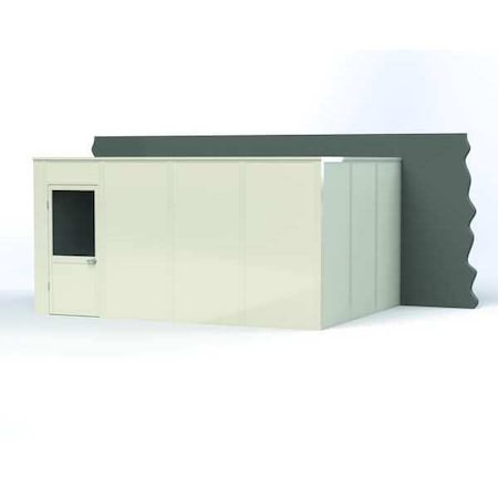 3-Wall Modular In-Plant Office, 8 ft H, 16 ft W, 12 ft D, White MPN:VK1STL-WCM 12'x16' 3-Wall