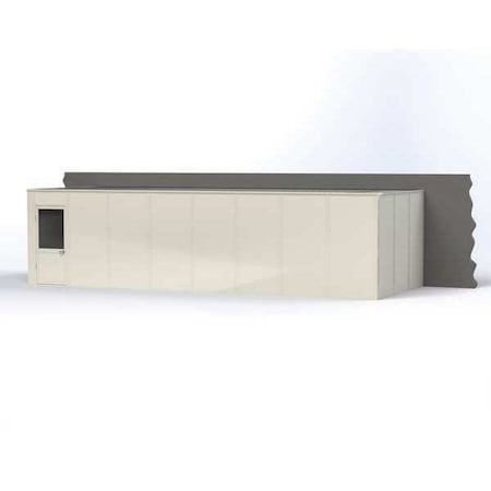 3-Wall Modular In-Plant Office, 8 ft H, 32 ft W, 12 ft D, White MPN:VK1STL-WCM 12'X32' 3-WALL