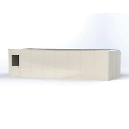 4-Wall Modular In-Plant Office, 8 ft H, 32 ft W, 12 ft D, White MPN:VK1STL-WCM 12'X32' 4-WALL
