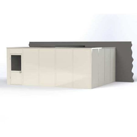 3-Wall Modular In-Plant Office, 8 ft H, 20 ft W, 16 ft D, White MPN:VK1STL-WCM 16'X20' 3-WALL