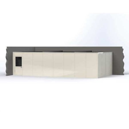 2-Wall Modular In-Plant Office, 8 ft H, 32 ft W, 16 ft D, White MPN:VK1STL-WCM 16'X32' 2-WALL