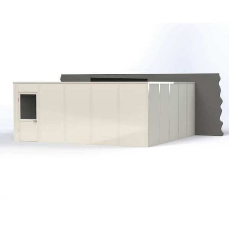 3-Wall Modular In-Plant Office, 8 ft H, 20 ft W, 20 ft D, White MPN:VK1STL-WCM 20'X20' 3-WALL