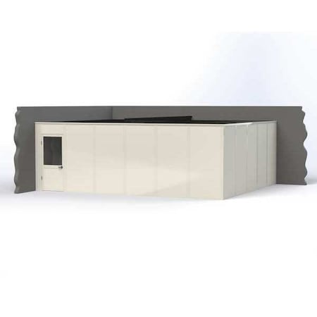2-Wall Modular In-Plant Office, 8 ft H, 24 ft W, 20 ft D, White MPN:VK1STL-WCM 20'X24' 2-WALL
