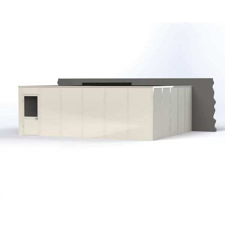 3-Wall Modular In-Plant Office, 8 ft H, 24 ft W, 20 ft D, White MPN:VK1STL-WCM 20'X24' 3-WALL