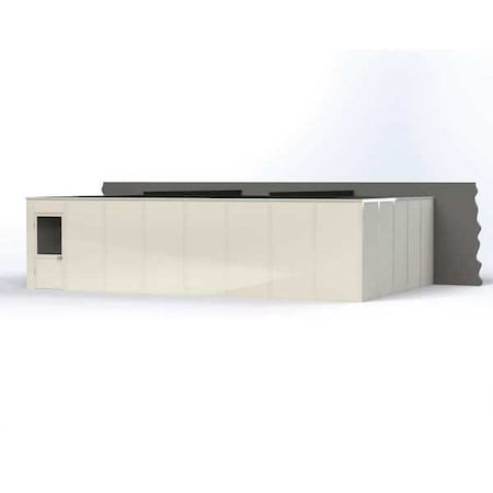 3-Wall Modular In-Plant Office, 8 ft H, 32 ft W, 20 ft D, White MPN:VK1STL-WCM 20'X32' 3-WALL