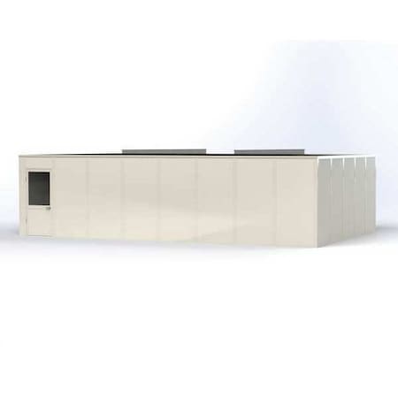 4-Wall Modular In-Plant Office, 8 ft H, 32 ft W, 20 ft D, White MPN:VK1STL-WCM 20'X32' 4-WALL