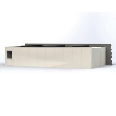3-Wall Modular In-Plant Office, 8 ft H, 40 ft W, 20 ft D, White MPN:VK1STL-WCM 20'X40' 3-WALL