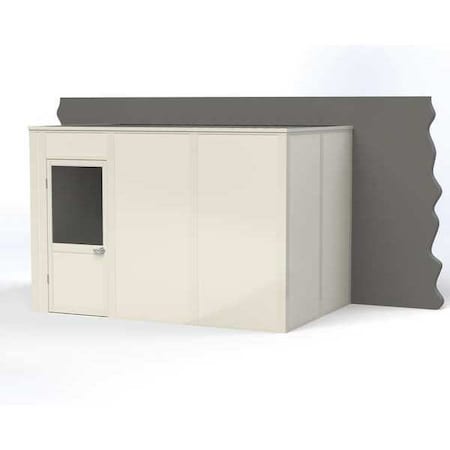 3-Wall Modular In-Plant Office, 8 ft H, 12 ft W, 8 ft D, White MPN:VK1STL-WCM 8'x12' 3-Wall