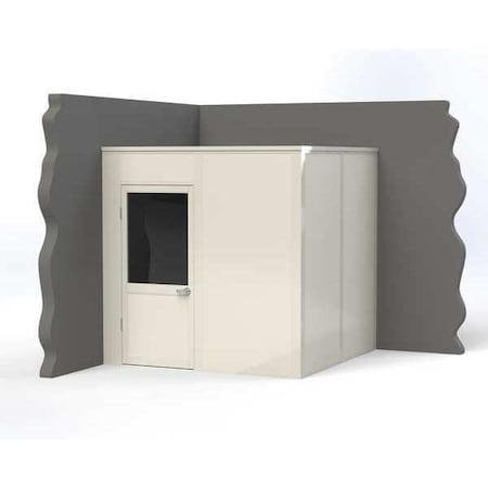 2-Wall Modular In-Plant Office, 8 ft H, 8 ft W, 8 ft D, White MPN:VK1STL-WCM 8'x8' 2-Wall