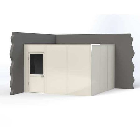 2-Wall Modular In-Plant Office, 8 ft H, 12 ft W, 12 ft D, White MPN:VK1STL-WCM12'x12' 2-Wall