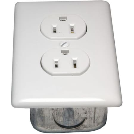 Duplex Straight Blade Receptacle, 15 A, 115V AC, White MPN:STD115VK-WCM