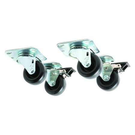 Caster Kit, Metal and Plastic, PK 4 MPN:PARPACCST310