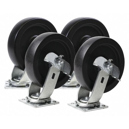 Caster Kit, Replacement, For 40JJ49, PK4 MPN:PARPACCST800