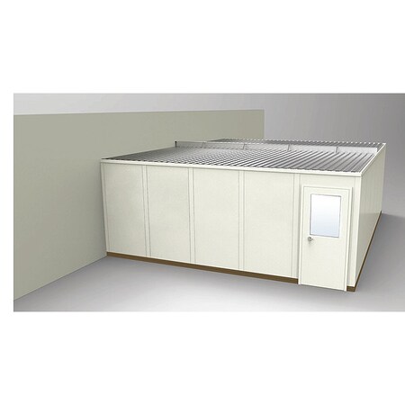 3-Wall Modular In-Plant Office, 8 ft 1 3/4 in H, 24 ft 4 1/2 in W, 20 ft 1 1/4 in D, Beige MPN:GS2024-3