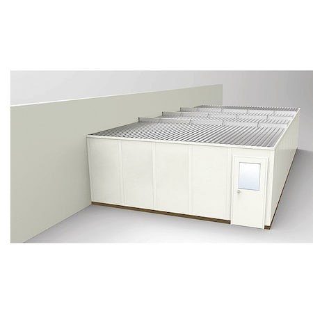 3-Wall Modular In-Plant Office, 8 ft 1 3/4 in H, 40 ft 4 1/2 in W, 20 ft 1 1/4 in D, Beige MPN:GS2040-3