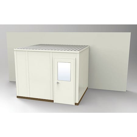 3-Wall Modular In-Plant Office, 8 ft 1 3/4 in H, 10 ft 4 1/2 in W, 8 ft 1 1/4 in D, Beige MPN:GS810-3