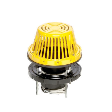 Cast Iron Roof Drain With Aluminum Dome, Fits 3