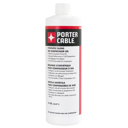 Synthetic Blend Air Compressor Oil, 16oz. MPN:PXCM018-0079