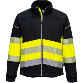 Portwest® Enhanced Visibility Softshell Jacket ANSI Type O Class 1 M Black/Yellow PW375BKYM