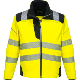 Portwest® Hi-Vis Softshell Jacket ANSI Type R Class 3 M Yellow/Black T402YBRM