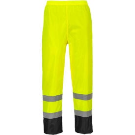 Portwest® Hi-Vis Contrast Classic Rain Pants 2XL Yellow/Black H444YBRXXL