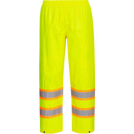 Portwest® Hi-Vis Contrast Tape Rain Pants L Yellow H447YERL