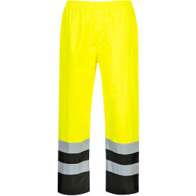 Portwest® Hi-Vis Contrast Traffic Rain Pants M Yellow/Black S486YBRM
