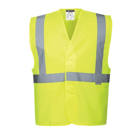 Hi-Vis Safety Vest L, XL Class 2, Hook and Loop MPN:C472
