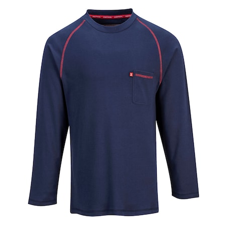 Men FR T-Shirt, Navy, Medium MPN:FR01