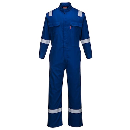 Bizflame Iona FR Coverall, 88/12, 8.2 cal/cm2 ATPV, Zipper, Royal Blue, S MPN:FR94