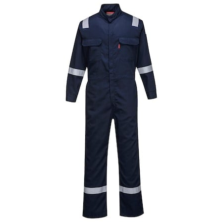 Bizflame Iona FR Coverall, 88/12, 8.2 cal/cm2 ATPV, Zipper, Navy, S MPN:FR94