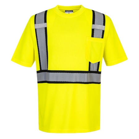 Detroit Short-Sleeved T-Shirt, Class 2, Type R, Yellow/Black, 5XL MPN:S395