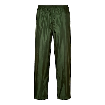 Rain Pants, 100% Polyester, PVC Coated, Elastic Closure, Yellow, Size 2XL MPN:S441