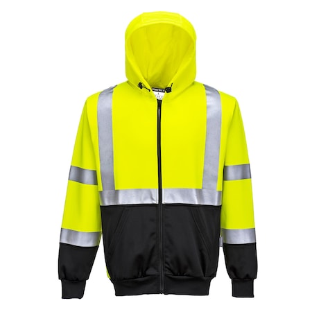 Hi-Vis 2-Tone Zipped Hoodie, XXXL MPN:UB315