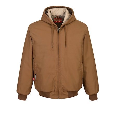 FR Duck Lined Jacket, Med, 45 cal/cm2, Medium, Zipper Closure MPN:UFR48